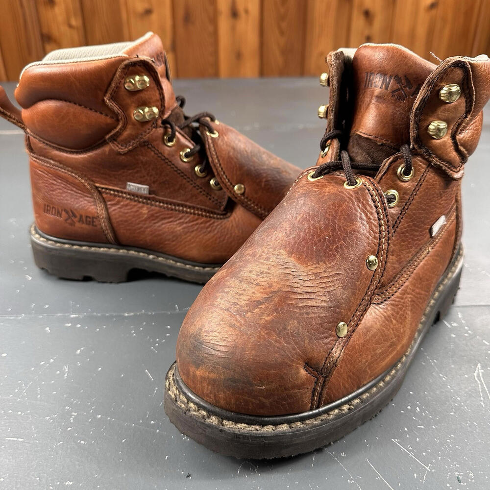 Iron Age Groundbreaker 6 Inch Electrical Steel Toe External Met Guard Mens 7M